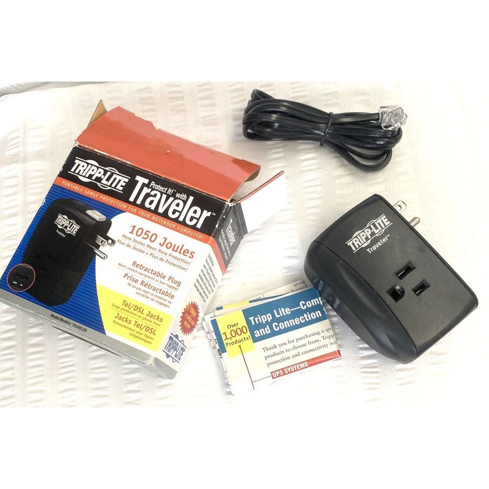 TRIPP LITE TRAVELER100BT 2-outlet surge suppressor